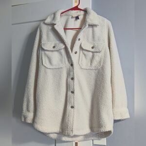 Universal Thread Cozy Cream Sherpa Jacket
